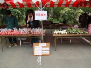 木花農業青年による野菜販売